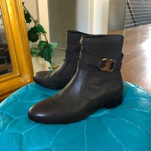 Tory Burch grey booties
